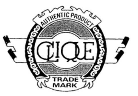 CLIQUE AUTHENTIC PRODUCT TRADE MARK Logo (EUIPO, 28.06.1996)