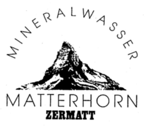 MINERALWASSER MATTERHORN ZERMATT Logo (EUIPO, 03/23/1998)