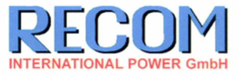 RECOM INTERNATIONAL POWER GmbH Logo (EUIPO, 11/22/1999)