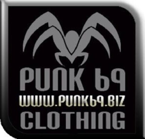 PUNK 69 WWW.PUNK69.BIZ CLOTHING Logo (EUIPO, 07.05.2010)