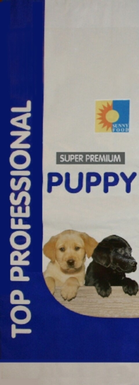 TOP PROFESSIONAL SUPER PREMIUM PUPPY SUNNY FOOD Logo (EUIPO, 16.09.2011)