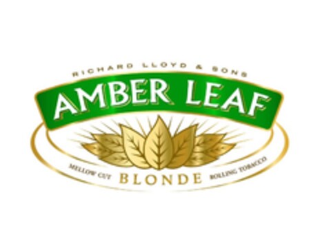 RICHARD LLOYD & SONS  AMBER LEAF  MELLOW CUT BLONDE ROLLING TOBACCO Logo (EUIPO, 12.03.2013)