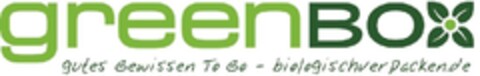 greenbox
gutes Gewissen To Go - biologischverpacken.de Logo (EUIPO, 16.07.2013)