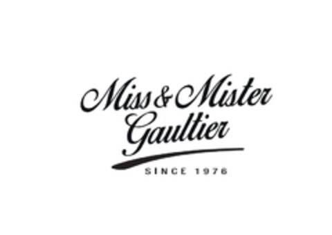 MISS & MISTER GAULTIER SINCE 1976 Logo (EUIPO, 05/29/2015)