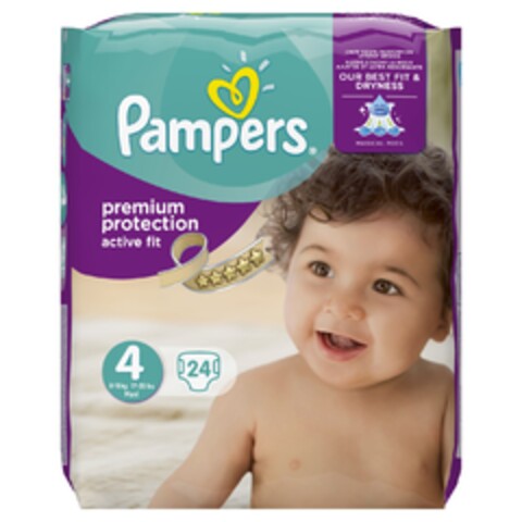 Pampers premium protection active fit Logo (EUIPO, 08.05.2016)