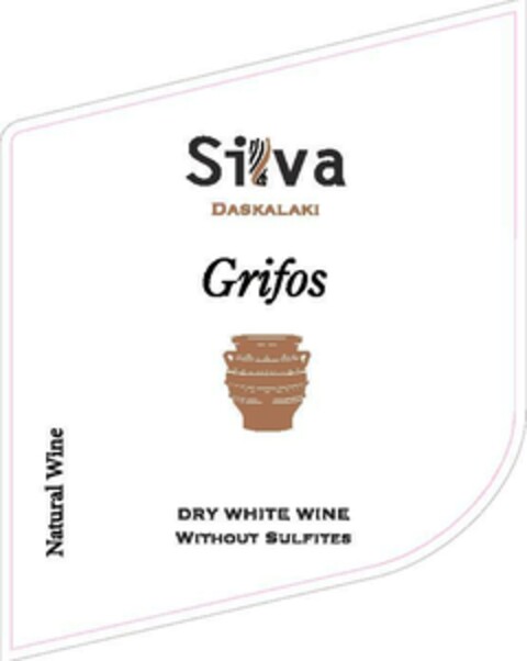 Silva DASKALAKI Grifos DRY WHITE WINE WITHOUT SULFITES Natural Wine Logo (EUIPO, 06/26/2019)