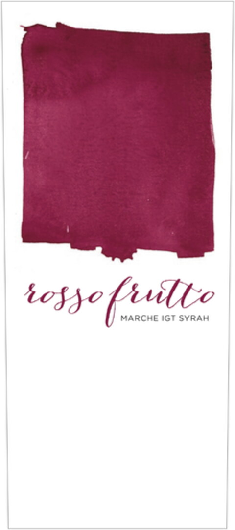 ROSSO FRUTTO Marche IGT Syrah Logo (EUIPO, 10/09/2020)