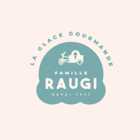 FAMILLE RAUGI DAPOI 1937 LA GLACE GOURMANDE Logo (EUIPO, 08.04.2021)