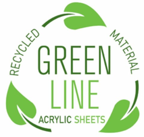 GREEN LINE ACRYLIC SHEETS RECYCLED MATERIAL Logo (EUIPO, 08.11.2021)