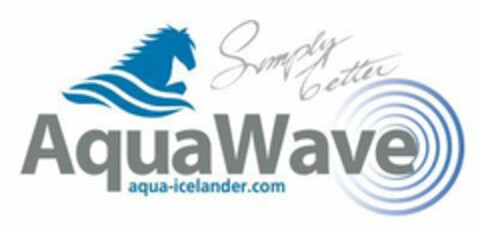 SIMPLY BETTER AQUA WAVE AQUA-ICELANDER.COM Logo (EUIPO, 02.03.2022)