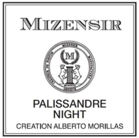 MIZENSIR PALISSANDRE NIGHT CREATION ALBERTO MORILLAS Logo (EUIPO, 19.05.2023)