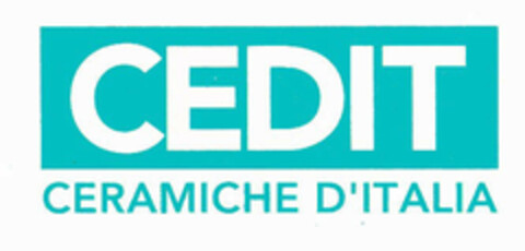 CEDIT CERAMICHE D'ITALIA Logo (EUIPO, 01.04.1996)