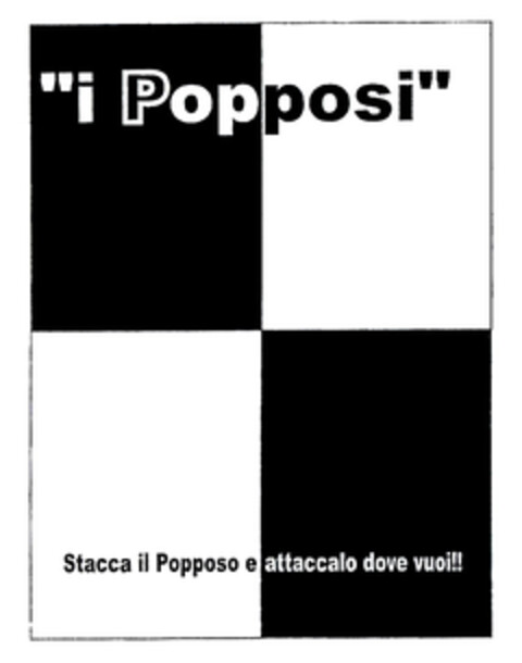 "i Popposi" Stacca il Popposo e attaccalo dove vuoi!! Logo (EUIPO, 08/02/2007)