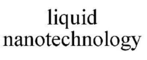 liquid nanotechnology Logo (EUIPO, 19.09.2007)