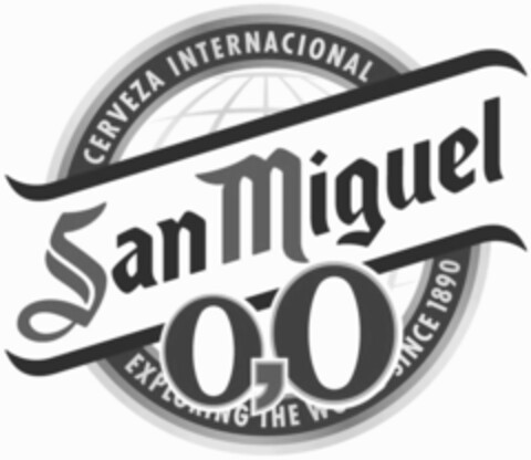 CERVEZA INTERNACIONAL SAN MIGUEL 0,0 Logo (EUIPO, 20.01.2016)