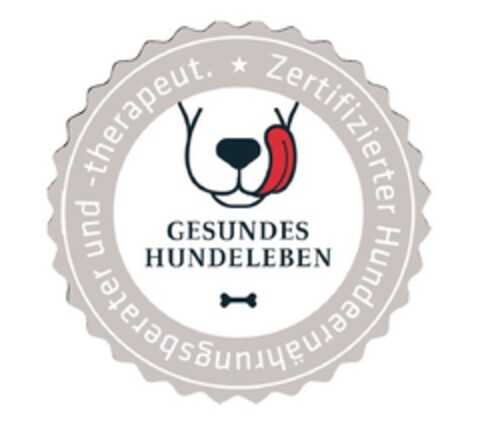 GESUNDES HUNDELEBEN Zertifizierter Hundeernährungsberater und -therapeut Logo (EUIPO, 11/15/2017)