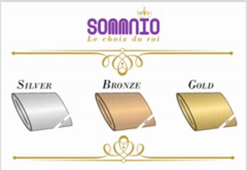 SOMMNIO Le choix du roi SILVER BRONZE GOLD Logo (EUIPO, 29.03.2018)