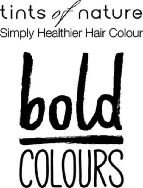 TINTS OF NATURE SIMPLY HEALTHIER HAIR COLOUR BOLD COLOURS Logo (EUIPO, 08/04/2020)