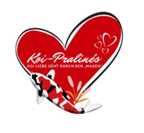 Koi-Pralinés KOI-LIEBE GEHT DURCH DEN "MAGEN" Logo (EUIPO, 07.09.2020)