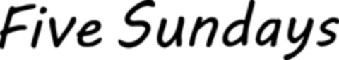 Five Sundays Logo (EUIPO, 02.08.2021)