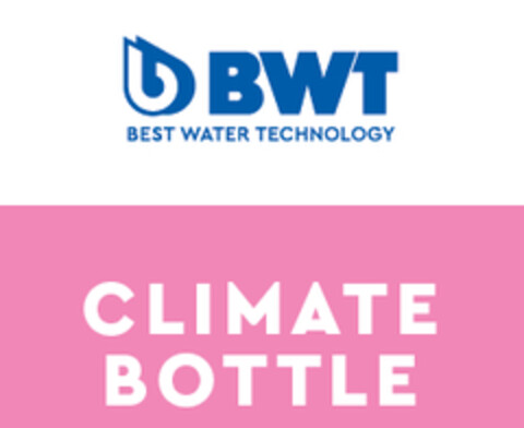 BWT BEST WATER TECHNOLOGY CLIMATE BOTTLE Logo (EUIPO, 12.05.2022)