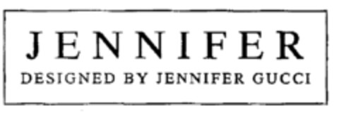 JENNIFER DESIGNED BY JENNIFER GUCCI Logo (EUIPO, 06/25/2001)