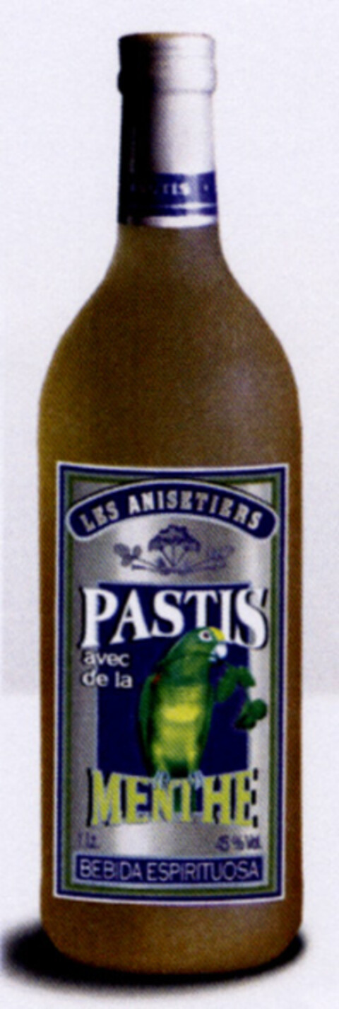 LES ANISETIERS PASTIS avec de la MENTHE BEBIDA ESPIRITUOSA Logo (EUIPO, 27.07.2004)