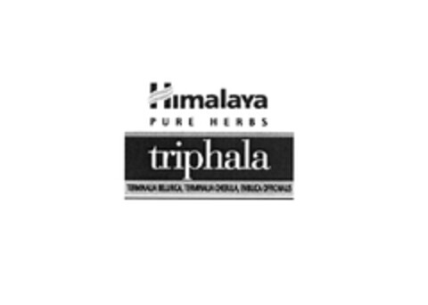 Himalaya PURE HERBS triphala Logo (EUIPO, 10/29/2004)