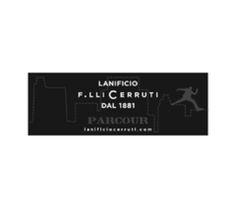 LANIFICIO F.LLI CERRUTI DAL 1881 PARCOUR LANIFICIOCERRUTI.COM Logo (EUIPO, 27.08.2009)
