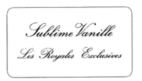 Sublime Vanille Les Royales Exclusives Logo (EUIPO, 14.04.2011)