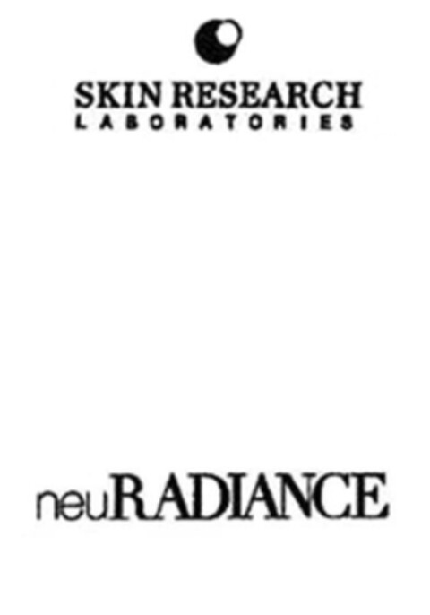 SKIN RESEARCH LABORATORIES neuRADIANCE Logo (EUIPO, 23.03.2015)