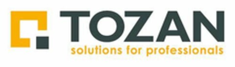 TOZAN solutions for professionals Logo (EUIPO, 04.12.2015)