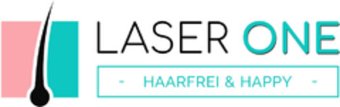 LASER ONE HAARFREI & HAPPY Logo (EUIPO, 14.12.2021)