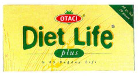 Diet Life OTACI plus %85 Bugday Lifi Logo (EUIPO, 22.03.1999)