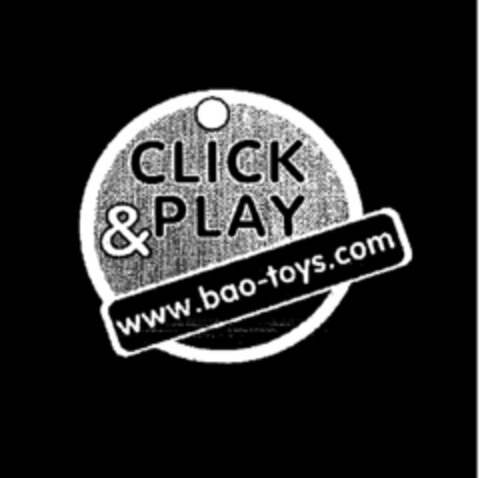 CLICK & PLAY www.bao-toys.com Logo (EUIPO, 26.01.2001)