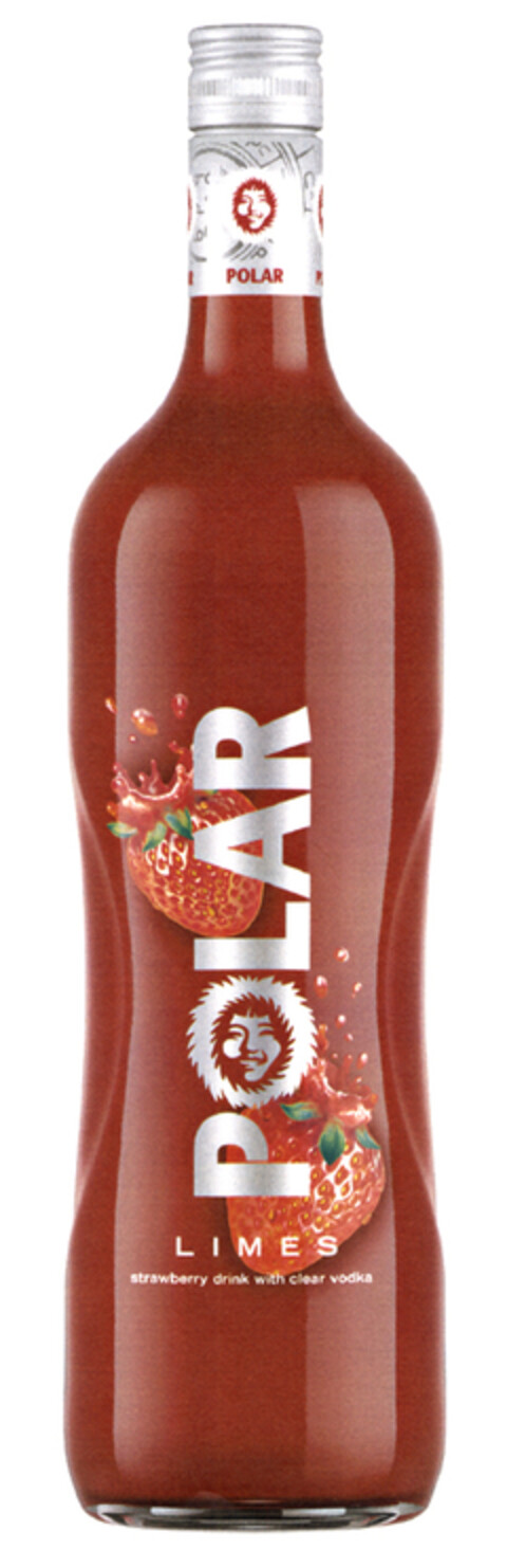 POLAR LIMES strawberry drink with clear vodka Logo (EUIPO, 16.04.2004)