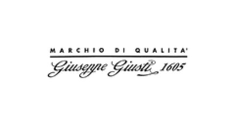 MARCHIO DI QUALITA' Giuseppe Giusti 1605 Logo (EUIPO, 11.04.2005)