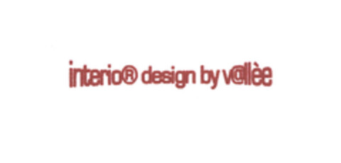 interio® design by v@llèe Logo (EUIPO, 09.02.2006)