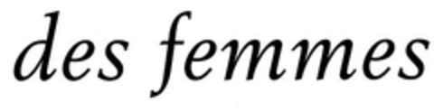 des femmes Logo (EUIPO, 04.09.2007)