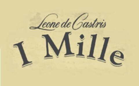 I MILLE - LEONE DE CASTRIS Logo (EUIPO, 03/13/2012)