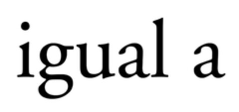 IGUAL  A Logo (EUIPO, 07.01.2014)