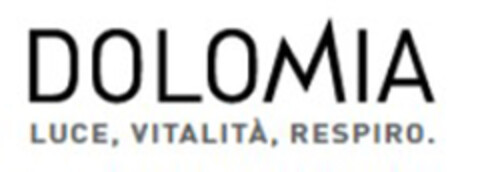 DOLOMIA, LUCE, VITALITA', RESPIRO Logo (EUIPO, 16.03.2017)