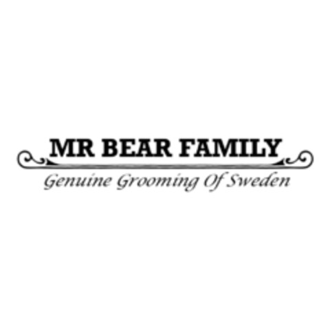 MR BEAR FAMILY Genuine Grooming Of Sweden Logo (EUIPO, 21.06.2017)