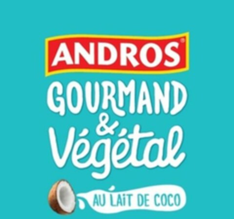 ANDROS GOURMAND & VEGETAL AU LAIT DE COCO Logo (EUIPO, 25.05.2018)