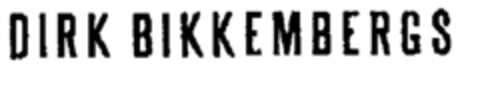 DIRK BIKKEMBERGS Logo (EUIPO, 12.02.1998)