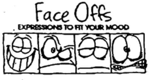 Face Offs EXPRESSIONS TO FIT YOUR MOOD Logo (EUIPO, 04/08/1998)