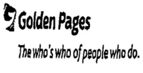 Golden Pages The who's who of people who do. Logo (EUIPO, 18.11.2002)