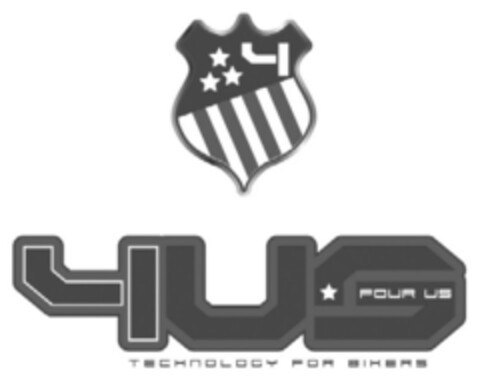 4 4US FOUR US TECHNOLOGY FOR BIKERS Logo (EUIPO, 08.04.2005)