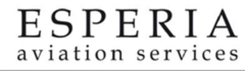 ESPERIA aviation services Logo (EUIPO, 25.03.2009)