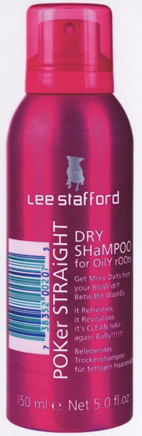 lee stafford POKer STRAiGHT DRY SHaMPOO for Oily rOOts Logo (EUIPO, 08.09.2009)